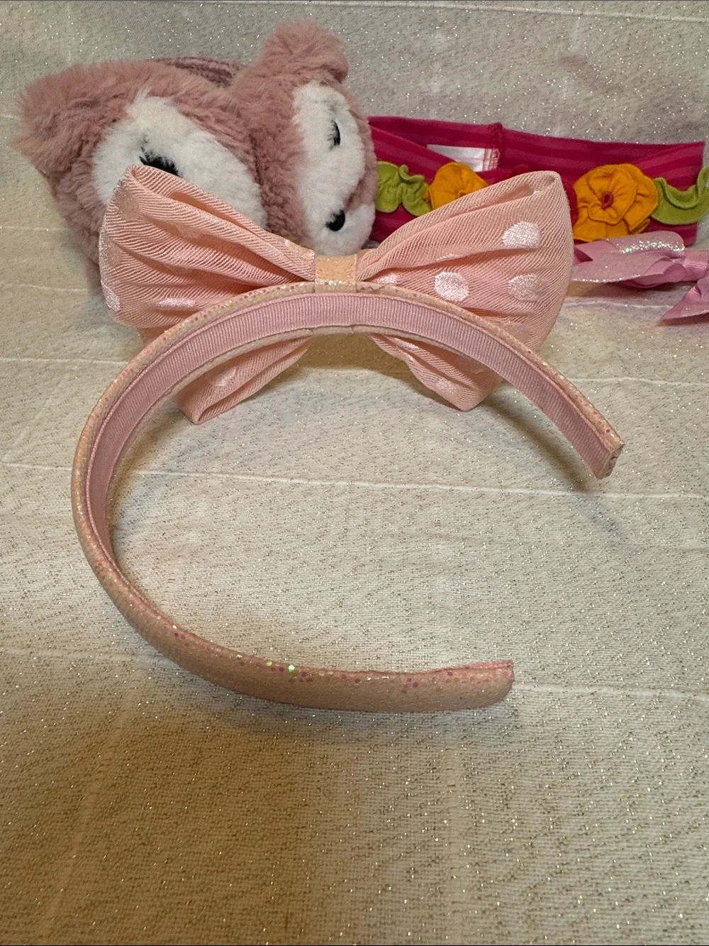 Headbands & Assorted Pink Hair Bows